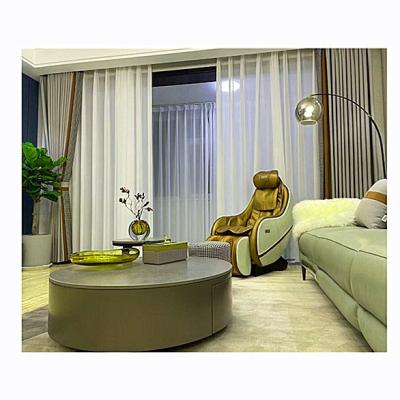 China Blackout Ployster Jacquard Blackout Turkish Yellow Cloth Curtain Fabric Living Room for sale