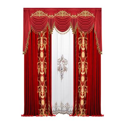 China Blackout Turkish Germany European Wholesale Ready Made Curtains Pure White Embroidered for sale