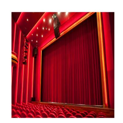 China High Quality Imported Curtain Blackout Velvet Chiffon Elegant Wedding Motorized Stage Curtain Stage Church Decoration Concert Backdrop for sale