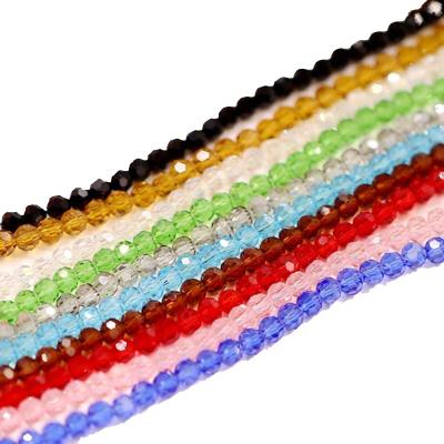 China Beautiful Glass Beads 2019 Hot-selling Fashion 8 mm Smooth Faceted Glass Crystal Strand Beads for sale