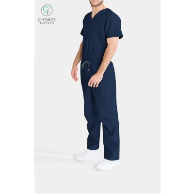 China Odor reduction | BioNTex 2022 Hypoallergenic Scrubs Uniforms Logo Luxury Scrubs Uniforms Stretch Custom Made Fitted Drawstring Flare Leg Panties for sale