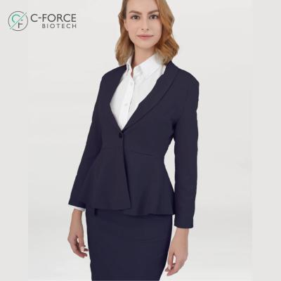 China Odor reduction | Hypoallergenic WOMEN'S BIONTEX PEPLUM BLAZER for sale