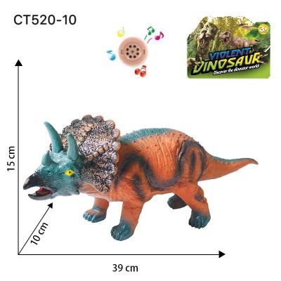 China Wild Animal Models 2021 New Kids Toys Big Dinosaur Toys Soft Rubber With Voice Giant Dinosaur Toy for sale