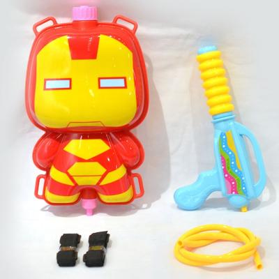 China Wholesale Water Gun Summer Outdoor Games Toys Kids Shooting Water Gun Cartoon Backpack Water Gun for sale