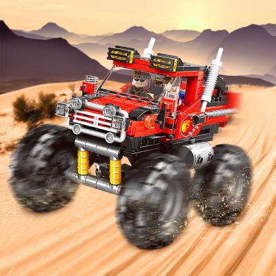 China Building Toy Building Block Super Off-Road Adventure Car Model Educational Vehicles In Bulk Toys For Children Bricks Set for sale