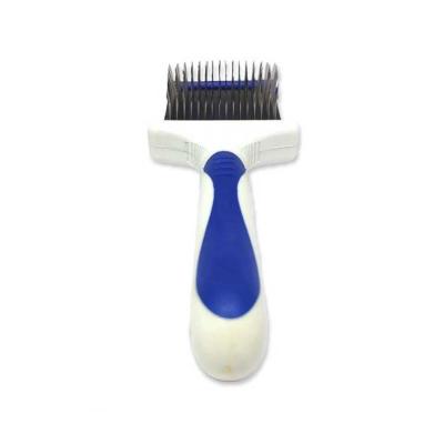 China Pet Brush Anti-tangle Automatic Pet Hair Removal Comb Multifunctional Stocked Cleaning Brush for sale