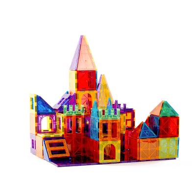 China Magnetic Building Blocks Building Block Sets 3D Magnetic Tiles Building Blocks Diy Toy Tensoger Kids Educational Building Toys for sale