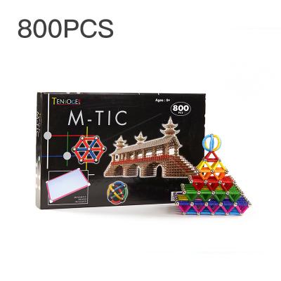 China Smart Toy 800 Building Blocks 3D Diy Toy Tensoger Kids Educational Toys Building Blocks Magnetic Magnetic Tiles for sale