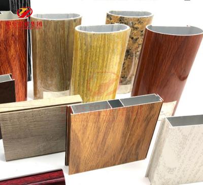 China door & Window Profile Aluminum Extrusion, Wood Grain Profile, Aluminum Profile for sale