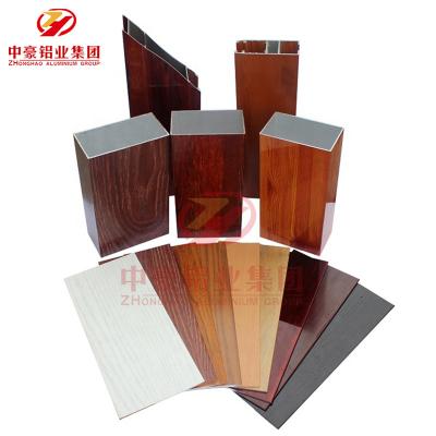 China door & Window Profile Aluminum Sliding Windows, Wood Grain Profile, Aluminum Profile for sale