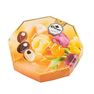 China Octagonal Shape Rigid Setup Box With PVC Insert for sale