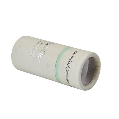 China Hot Stamped Paper Cylinder Packaging With Transparent Lid for sale