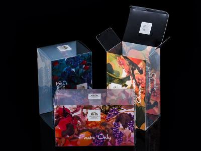 China Color Printed PET Transparent Plastic Box For Fruits Packaging for sale