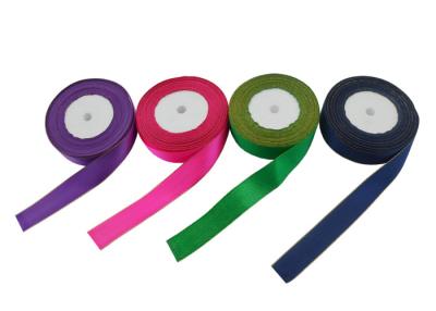 China Sustainable Solid Color Polyester Satin Ribbon Roll' for sale