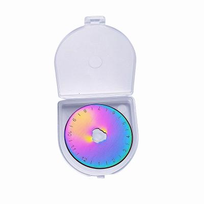 China Quick-Change Rainbow Cutting Blade 45mm Rotary Cutter Cloth Blade SKS-7 Rotary Blade for sale