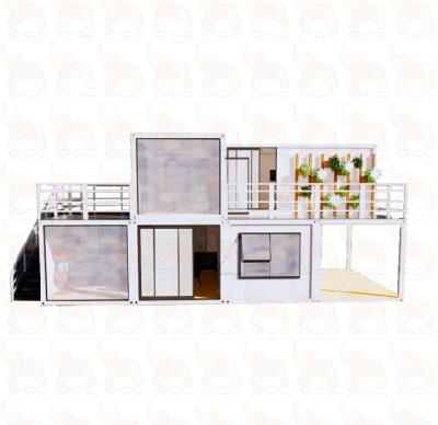 China China glass modern luxury prefab construction/mobile living container house prefab portable modular homes villa for sale