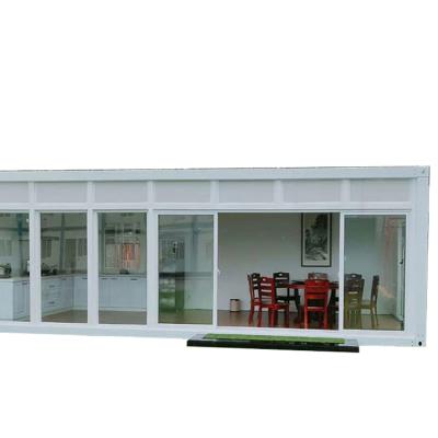 China Modular Philippines Modern Glass Curtain Wall Container In Factory Office Cubicles Building Workstation Trailer Portable Kitchen for sale