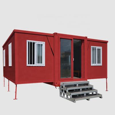 China Modern Luxury 20ft Portable Flat Pack Germany Container Fireproof Prefab House In Philippines for sale