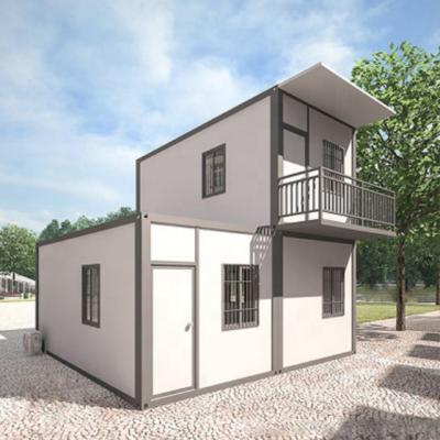 China Modern Quickly Build Luxury Prefab 4 Sandwich Panels 20ft Bedroom Kits 40ft Prefab House Design Modern Bungalow Log Cabin Homes Villa for sale