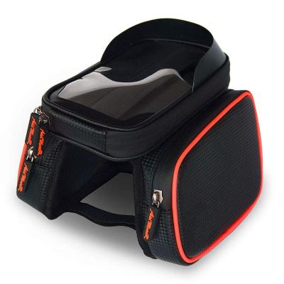 China PVC Wheel Up Bicycle Phone Bag Frame Bike Handlebar Waterproof Bag For Bicycle for sale