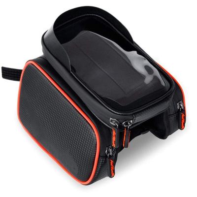 China 6.2 Inch Triangle Bicycle Bag Waterproof Universal Cycling Frame Addmotor Bag Storage Tube Handlebars Bike Phone Top Mount Bag High Quality for sale