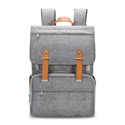 China Stylish Backpack Baby Diaper Bag Backpack Diaper Bag For Mom Dad With Stroller Straps Changing Protective Laptop for sale