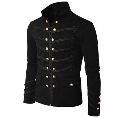 China Amazon Trend Plus Size Men's Tracksuit Jacket Casual Gothic Military Top Comfortable Smooth Fleece Fabric QUICK DRY for sale