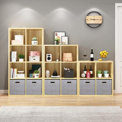 China Customizable Wholesale Wooden Living Room Durable Wooden Shelf Bookcases for sale