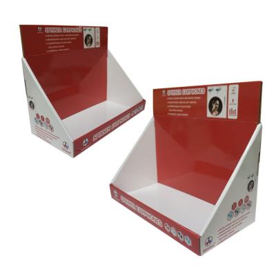 China High Quality Promotion Recyclable Table Shop Display Box Corrugated Cardboard Counter Custom Display Boxes for sale