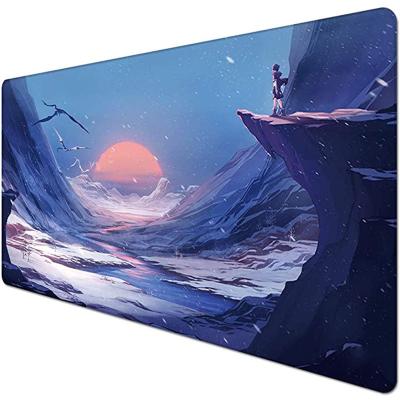 China Custom Hard Plastic Gaming Mouse Pad With Stitched Extended Mousepad Game Big Gaming Mouse Pad for sale