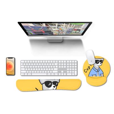 China With CUSTOM Mouse Pad White Custom Sublimation Fabric Wrist Rest GEL MOUSEPAD Ergonomic Wrist Rest for sale