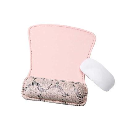 China OEM eco-friendly mousepads PU mousepads memory foam keyboard wrist rest and leather mousepad pink for sale