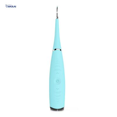 China Sonic Dental Calculus Plaque Remover High Quality Silica Gel Household Ultrasonic Oral Tooth Cleaner Power Tool Kit for sale