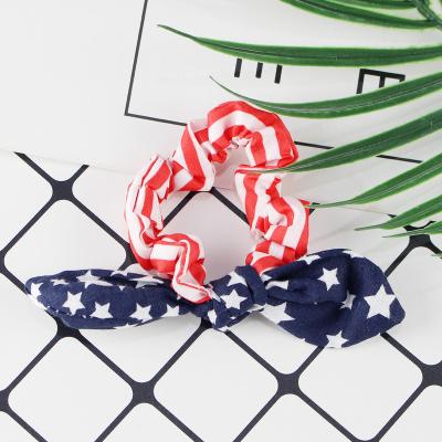 China Extra Large Brand Custom Hair Scrunchies Wholesale Custom Silk Hair Scrunchies Hair Band Bunny Ears Flag Headband Hair Accessories For Girls for sale