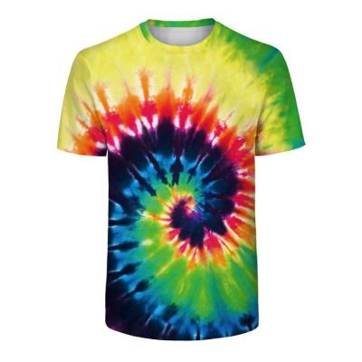 China Anti-wrinkle men's cotton shirts men's summer tie dye T-shirt T-shirt printing t-shirts men's T-shirt dyes Homme shirt for sale