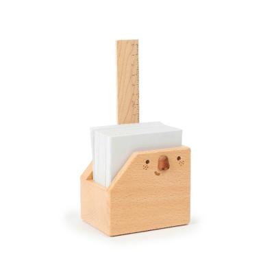 China 2.4] Stationery Note Box Wood Beech Japan Desk Accessories [ for sale