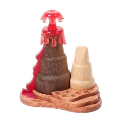 China Goods * [2.7] wholesale wooden miniature volcano for home decoration miniatures dollhouse for sale