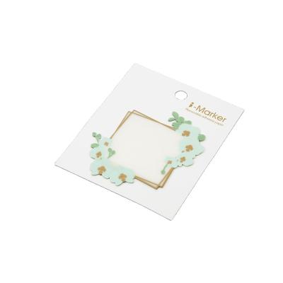 China [6R] Clear Programmable Die Cut Sticky Note Translucent Orchid Self Adhesive Labels For Office for sale