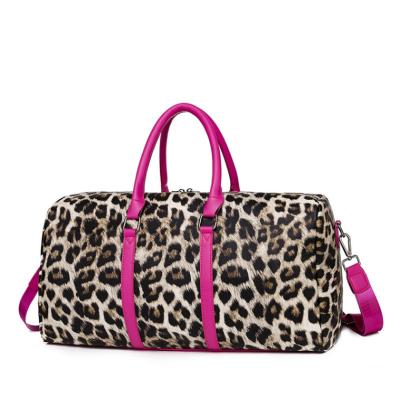 China High quality new arrival square round leopard print travel backpack for women for sale