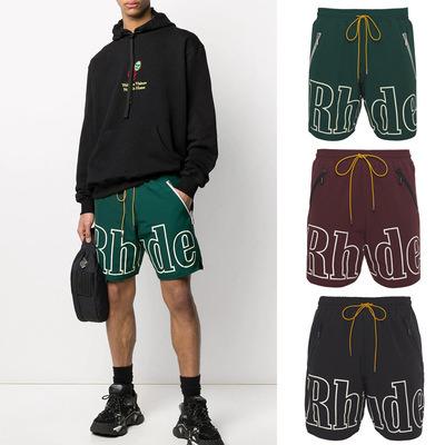 China Long Anti-Wrinkle Drawstring Cropped Logo Mens Workout Sports Mesh Custom Fitness Gym Sublimation Printed Rhude Inseam Nylon 5 Inch Shorts for sale