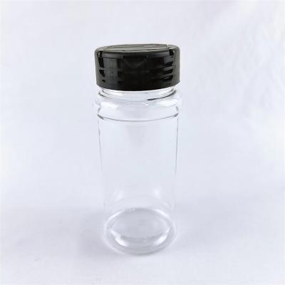 China Clear Plastic Spice Salt Pepper Shakers Jar Bottle for sale