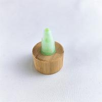 China 24/410 28/410 Disc Top Caps with Bamboo Collar for Lotion and Cosmetics for sale