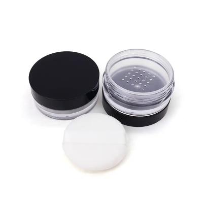 China Empty round box oz loose powder case powder packaging with sifter for sale