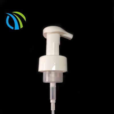 China High Quality Cosmetic Pump White Plastic Foam Pump With Smooth Closure for sale