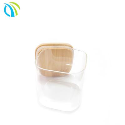 China Polegada de bambu 100mm de Sugar Container Storage Jars 460ml 4 do vidro 8oz à venda