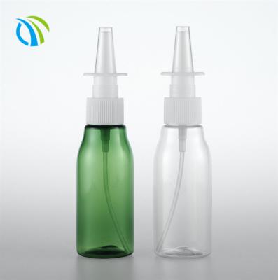 China Plastic 18mm Nose Suction Nasal Spray Pumps 18/410 Green 3oz ODM for sale