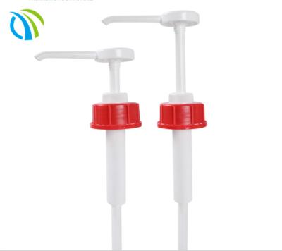 China 750ml  28mm Syrup Bottle Pump 28/415 white tube coconut blueberry for sale