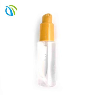 China 2ml 28mm Pump Liquid Dish Soap Dispenser 2ml/T PET Foam Yellow for sale