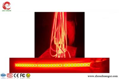 중국 수퍼 브라이트 과중한 업무 빨간색 LED 스트립 라이트 고전압 SMD5050 10 미터 / 명부 판매용