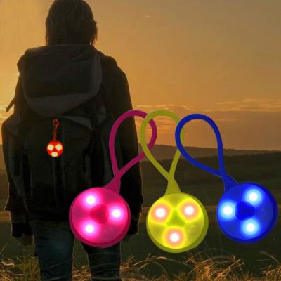 China To Be Easily Seen Night Running Sport Backpack Cycling Safety Warning Light Silicone Bag Lead for sale